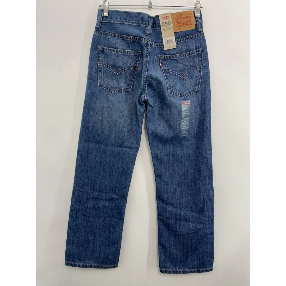 Levi’s 550 Jeans Relaxed Tapered Leg Denim Kids Youth 14R 27x27 - Picture 2 of 10